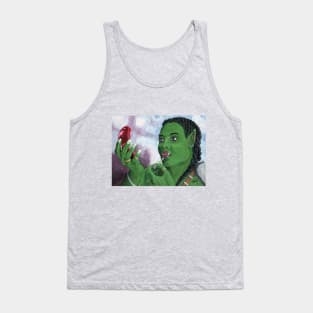 Female Orc Applying War Paint Tank Top